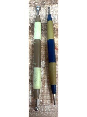 2 Ball Stylus 1 Sizzix 1 Unbranded For Embossing 8mm Fine Tip Tools Rubber Handl